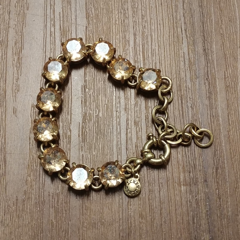 SOLD J.Crew champagne crystal bracelet - Picture 5 of 7